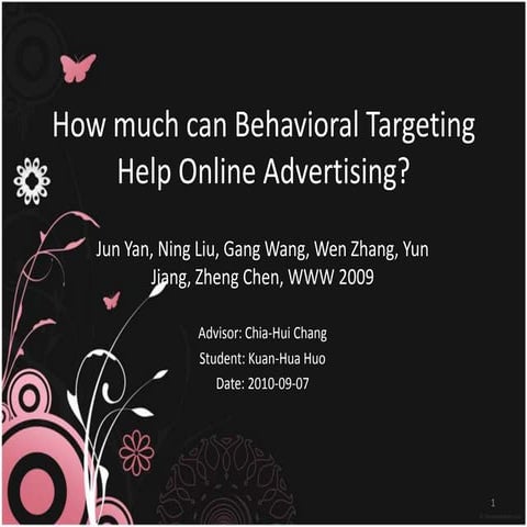 Behavioral targeting