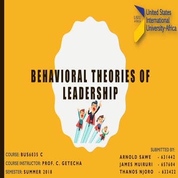Behavioral Theories of Leadership