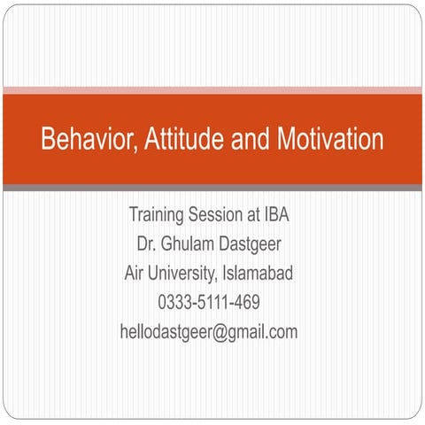 Behavior and Attitude.pptx