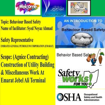 Behavior Based Safety Awareness 04.09.2021