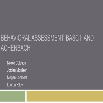 Behavior group powerpoint