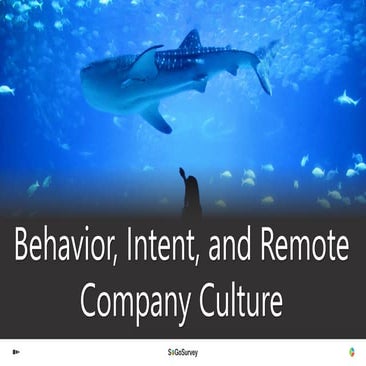 Behavior, Intent, and Remote Company Culture