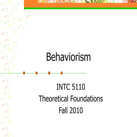 Behaviorism