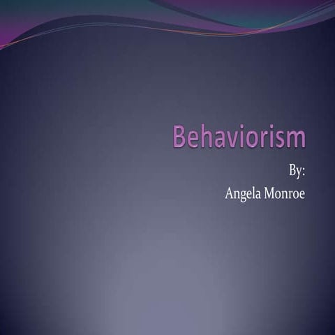 Behaviorism