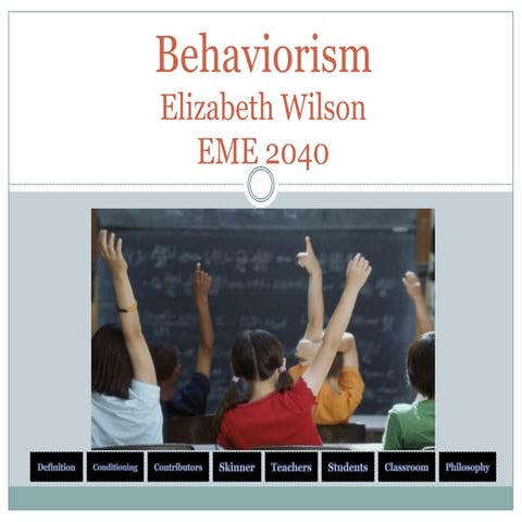 Behaviorism | PPT