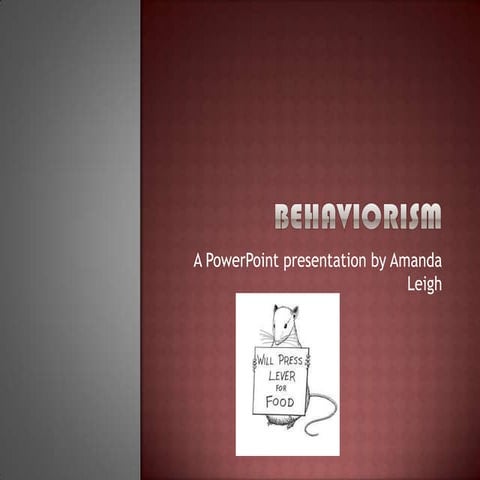 Behaviorism