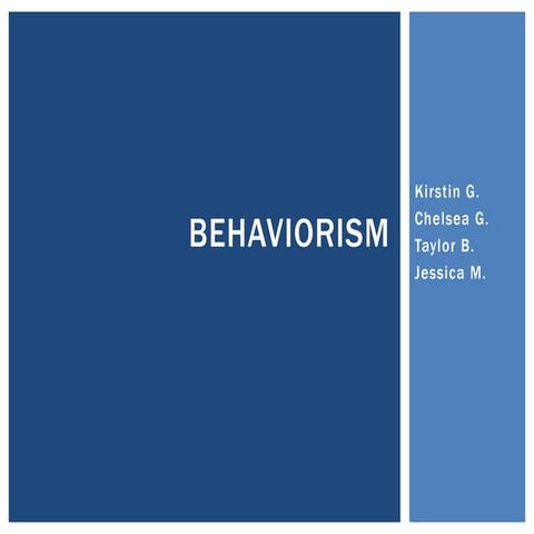 Behaviorism
