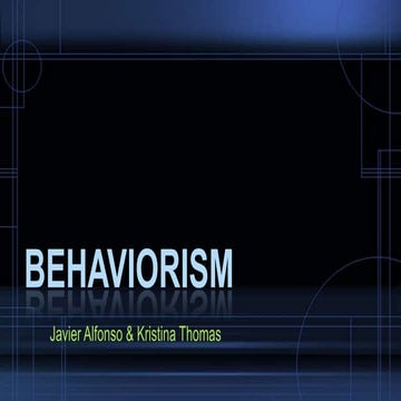 Behaviorism Project Module 13