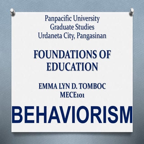 Behaviorism