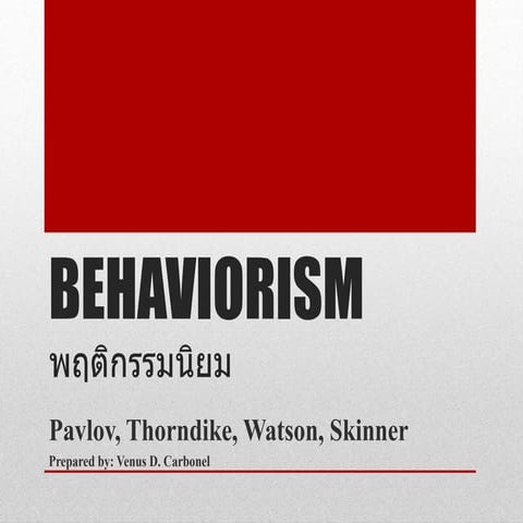 Behaviorism