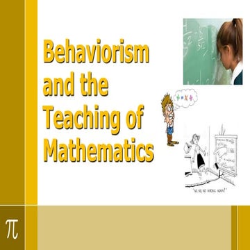 behaviorism in teaching mathematics.pptx