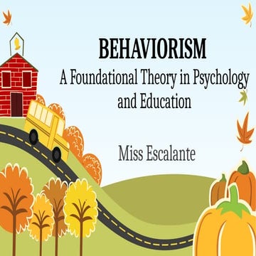 Behaviorism Learning Theory Skinner and Watson .pptx
