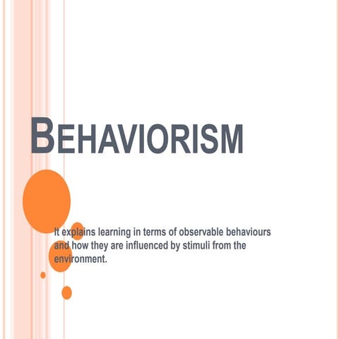 Behaviorism ppt
