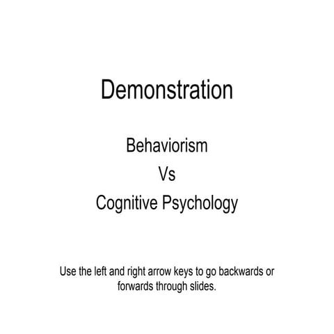 Behaviorism vs cognitive black box