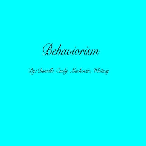 Behaviorlism
