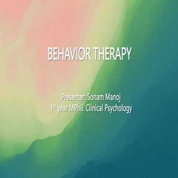 Behavior Therapy.pptx
