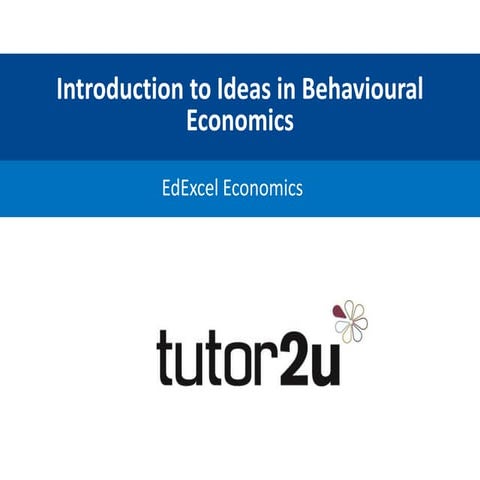 Behavioural economics