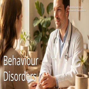 Comprehensive Clinical Overview and Management of Behaviour Disorders ...