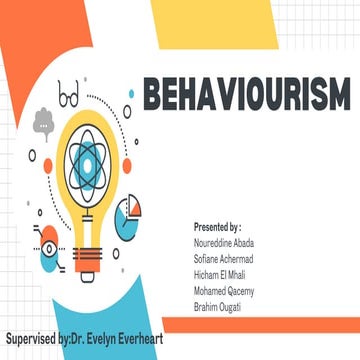 Behaviourism Theory:Classical conditioning&Operant Conditioning