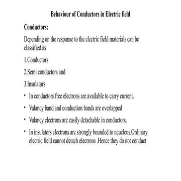 Behaviour of Conductors in Electric field.pptx