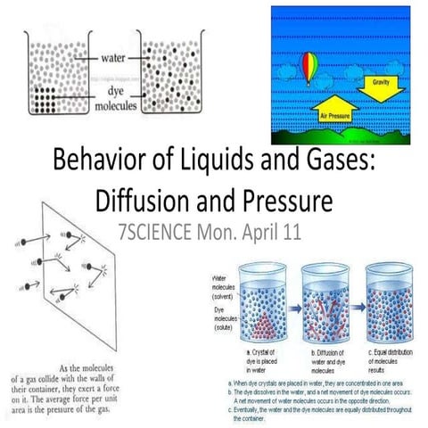 Behaviour of liquids and gases