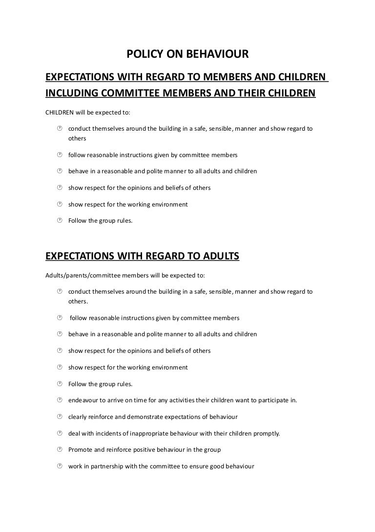 behaviour-policy
