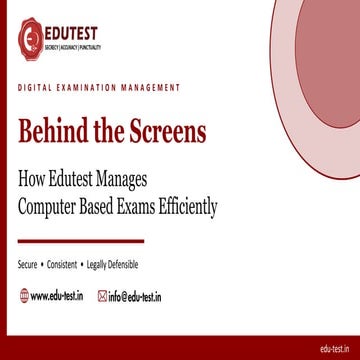 Behind the Screens: How Edutest Manages Computer Based Exams ...