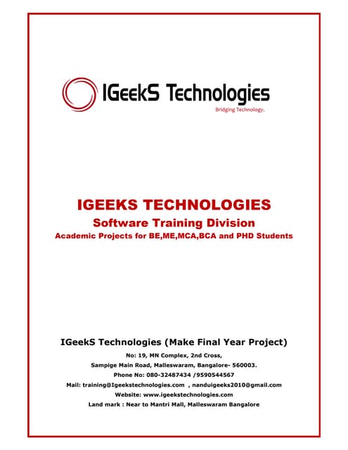 Be ieee 2014 15 computer&inforamation science&mca titles