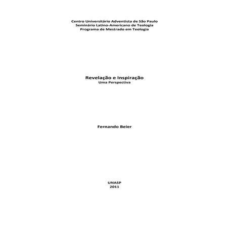 Beier   revelação e inspiração