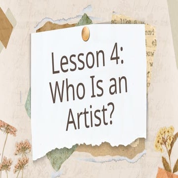 Art appreciation artists and artisan | PPTX