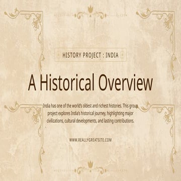 india's great history travelling through time | PPTX