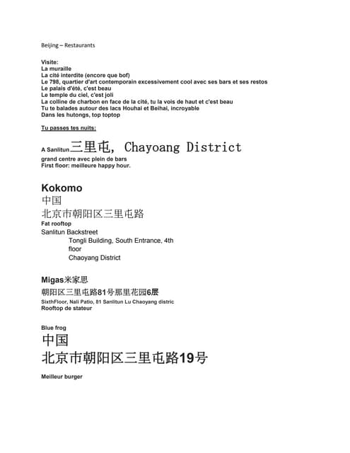 Beijing   tips!