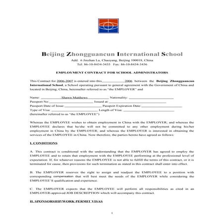 Memorandum Of Agreement Sample | DOC