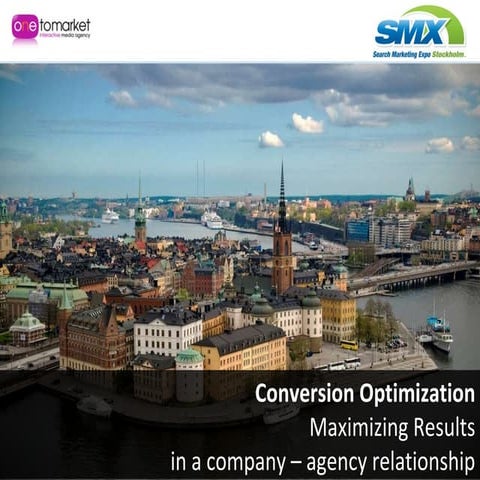 SMX Stockholm 2010, Conversion Optimization Case Study Conrad Electronic