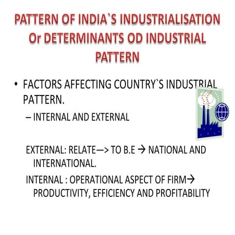 Be industrialisation trends and policy