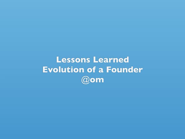 Evolution of a founder