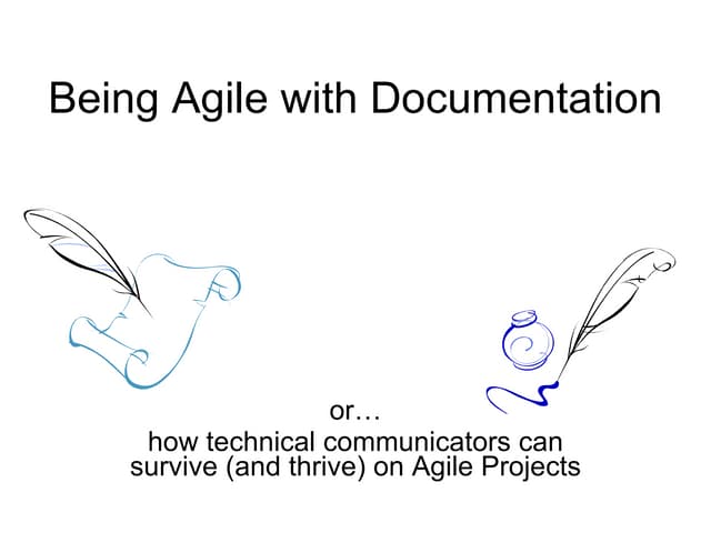 Being Agile With Documentation