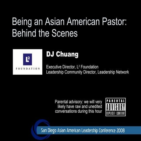 Being An Asian American Pastor