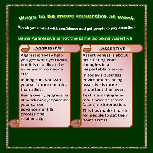 How a Manager Can Be Assertive?