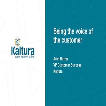 Being The Voice Of The Customer