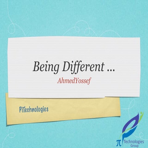 Being different 