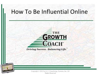 Being Influential Online