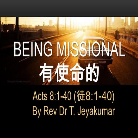 Being missional 01 12-2013