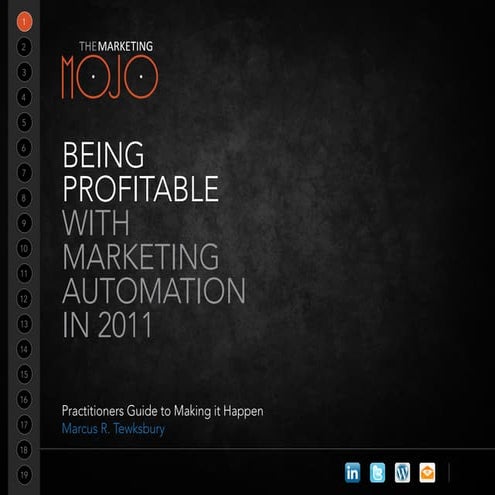 Being profitable with marketing automation in 2011