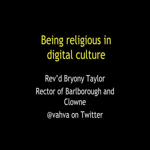 Being religious in digital culture   medialit 2019