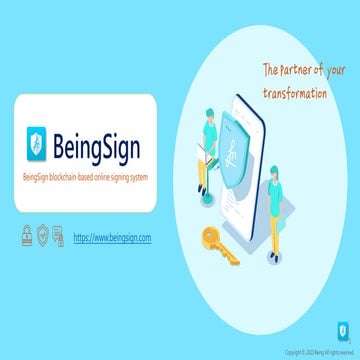 BeingSign blockchain-based online signing system｜Introduction