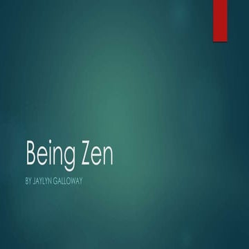 Being zen 2