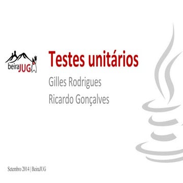 Testes Unitários - 1 Sessão beiraJUG