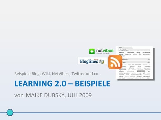 Beispiele Learning 2.0