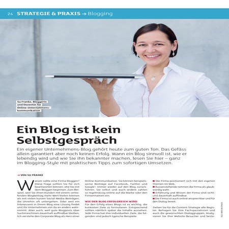 Ein Blog ist kein Selbstgespraech
